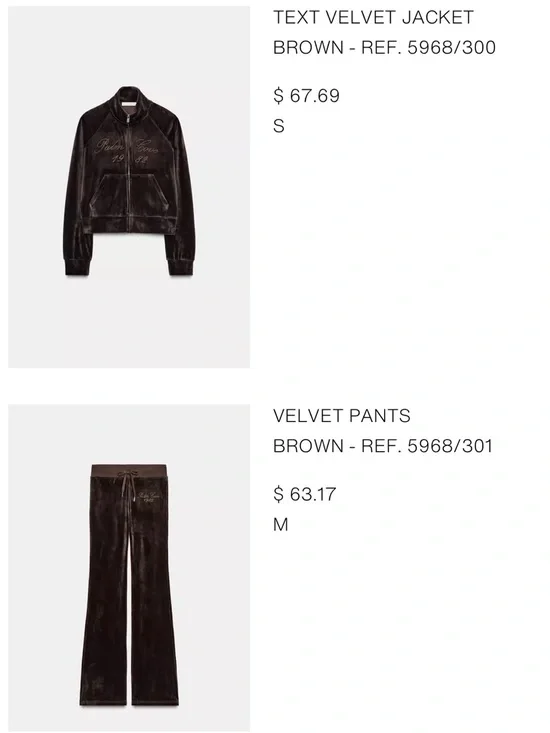 Brown 🧸 Velvet Set - Picture 4 of 8